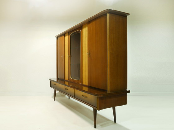 Image 1 of Vintage highboard, woonkamer kast, jaren 50, Duitsland