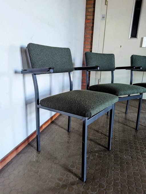 4 Vintage Industriële Stoelen - Gijs Van Der Sluijs 