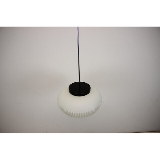 Image 1 of Vintage glazen en metalen hanglamp voor Napako, Tsjecho-Slowakije 1960