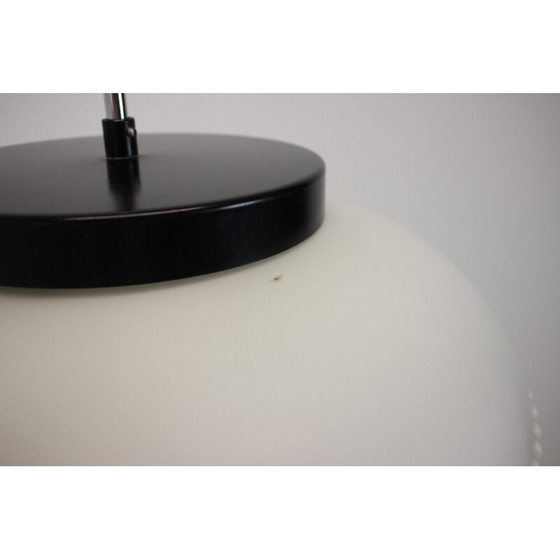 Image 1 of Vintage glazen en metalen hanglamp voor Napako, Tsjecho-Slowakije 1960