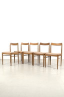 5x vintage eetkamerstoelen