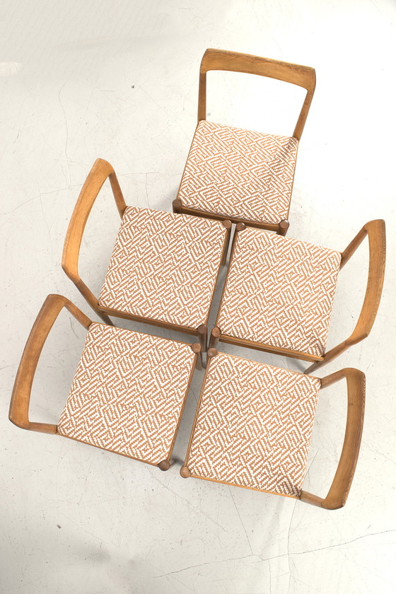 Image 1 of 5x vintage eetkamerstoelen