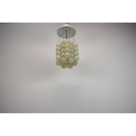 Image 1 of Vintage "Bubble" hanglamp van metaal en kunststof door Josef Hurka voor Napako, Tsjecho-Slowakije 1970