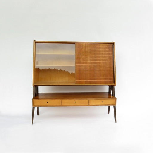 Typisch vintage vitrine highboard - jaren 1950