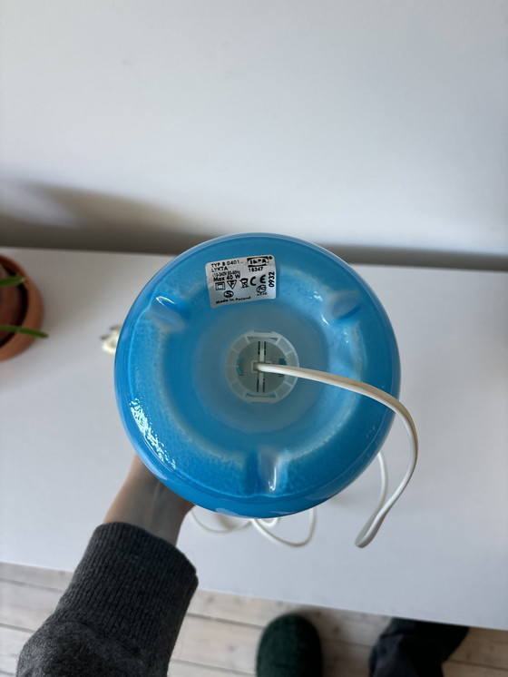 Image 1 of Ikea Likta Blauwe Lamp