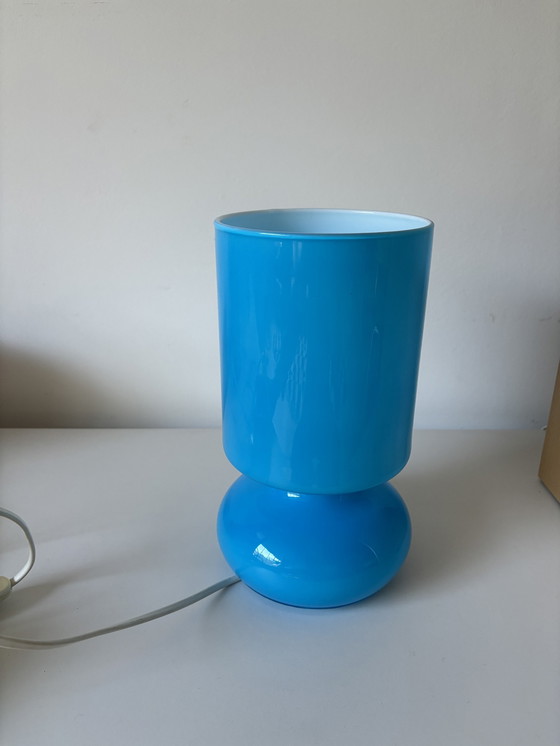 Image 1 of Ikea Likta Blauwe Lamp