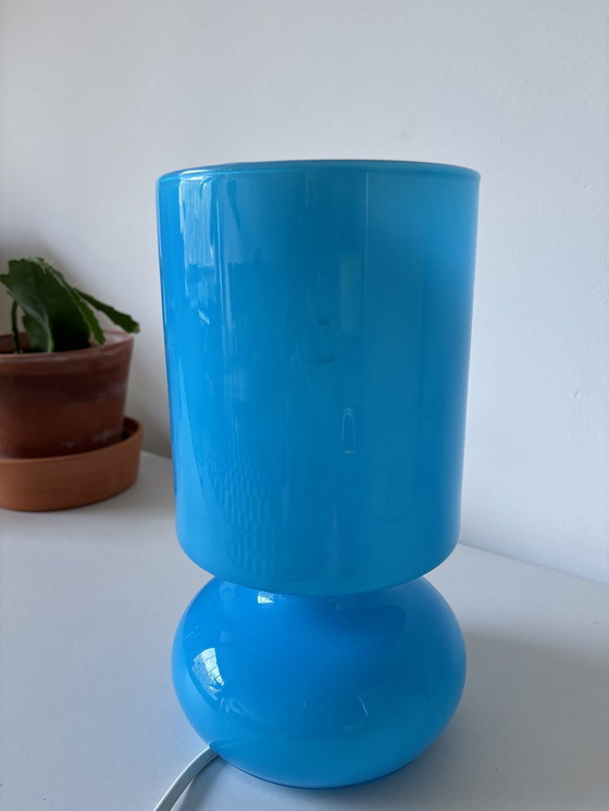 Image 1 of Ikea Likta Blauwe Lamp