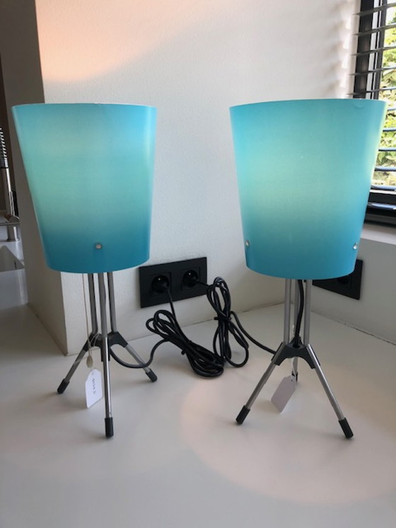 Image 1 of 2x Artmide Sidecar Milo notte lamp by Rolf Dordoni