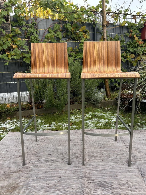 2X design barkruk uit een Bulthaup keukenstudio