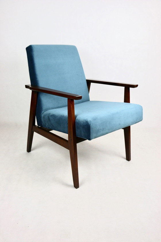 Image 1 of Vintage Ocean Blue Fox Fauteuil, 1970S - Set van 2 Fauteuils