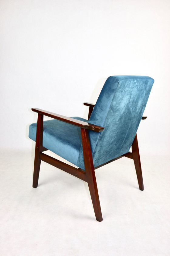 Image 1 of Vintage Ocean Blue Fox Fauteuil, 1970S - Set van 2 Fauteuils