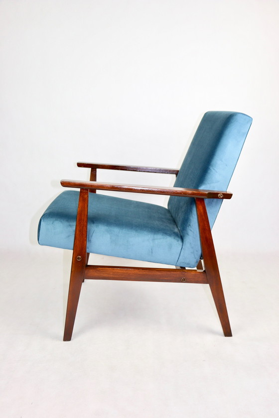 Image 1 of Vintage Ocean Blue Fox Fauteuil, 1970S - Set van 2 Fauteuils