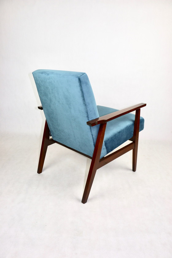 Image 1 of Vintage Ocean Blue Fox Fauteuil, 1970S - Set van 2 Fauteuils