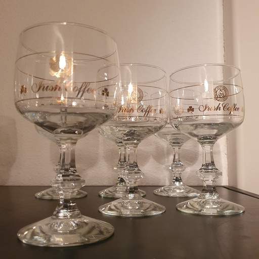 Kristallen Vintage Irish Coffee Glazen 2 Afmetingen 