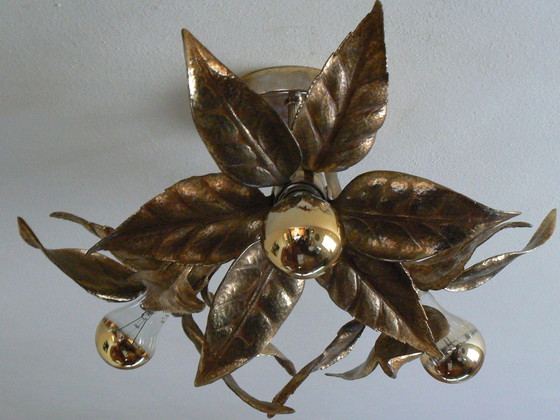 Image 1 of Vintage Hollywood Regency Willy Daro 3 Lamp For Massive