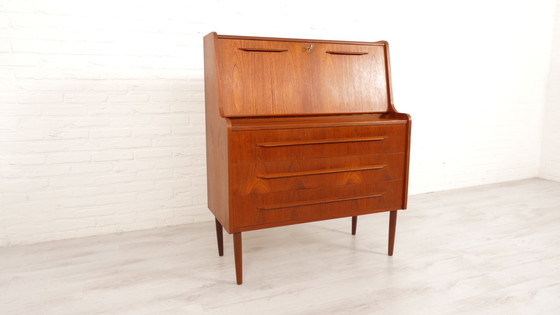 Image 1 of Vintage Secretaire | Teak | 90 Cm