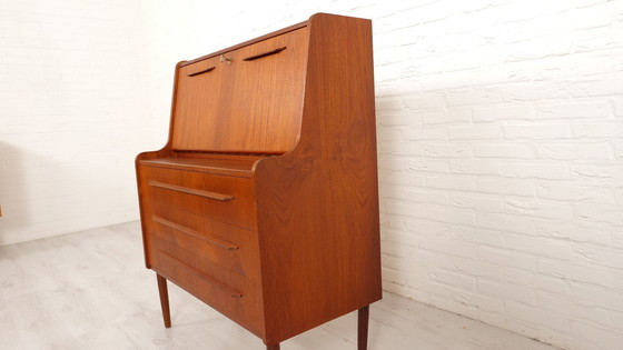 Image 1 of Vintage Secretaire | Teak | 90 Cm