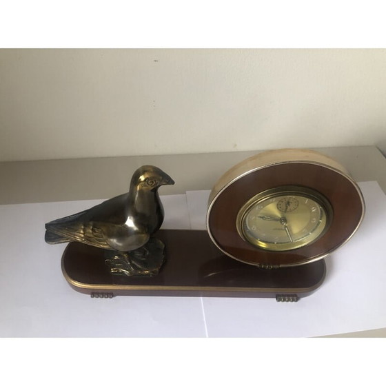 Image 1 of Vintage houten klok, Duitsland 1960