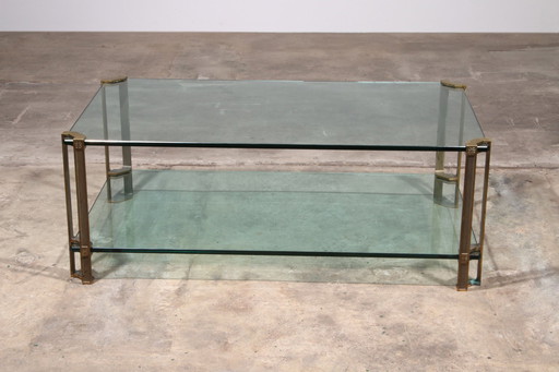 Vintage Glass Coffee Table By Peter Ghyczy, Model T24