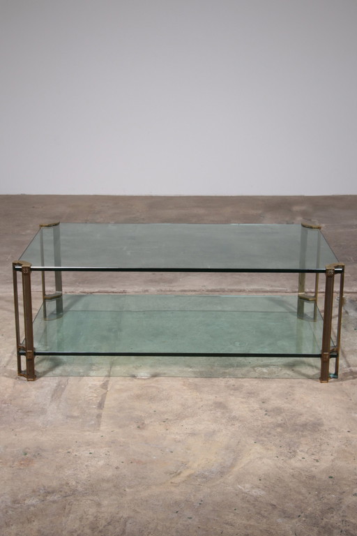 Vintage Glass Coffee Table By Peter Ghyczy, Model T24