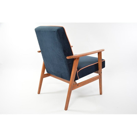 Image 1 of Vintage FOX nacht blauwe fauteuil