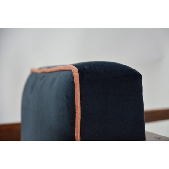 Image 1 of Vintage FOX nacht blauwe fauteuil