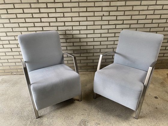 Image 1 of 2x Retro buis fauteuil