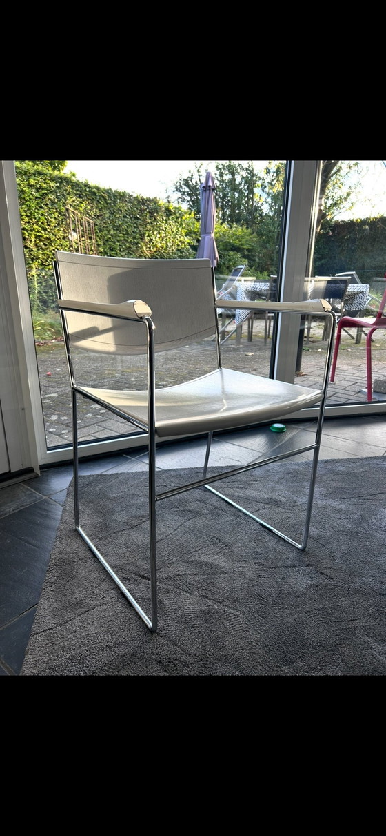 Image 1 of 6 Arco Design Stoelen Beukenhout Met Chroom