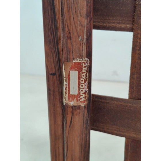 Image 1 of Paar vintage fauteuils en voetenbank van Jean Gillon voor Italma Wood Art, Brazilië 1960