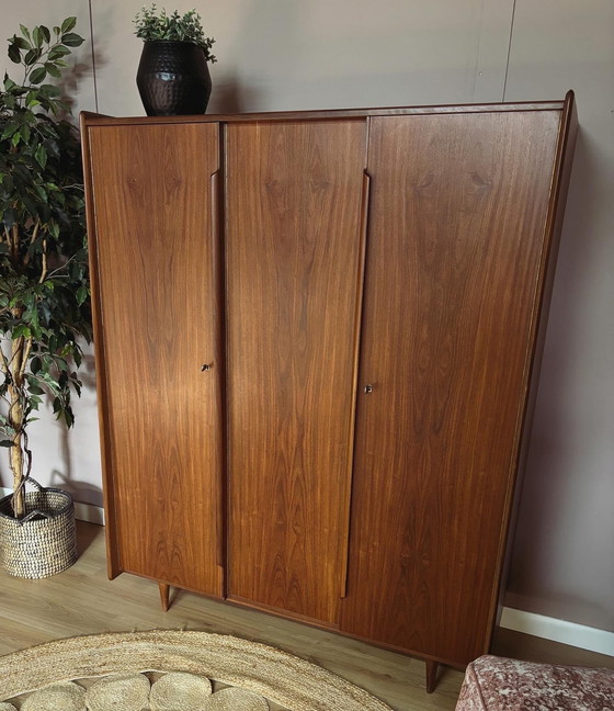 Image 1 of Vintage teak design kledingkast