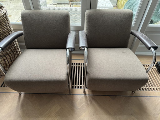 2x Leolux Scylla Fauteuils