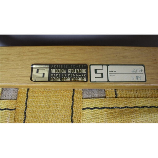 Vintage Deense fauteuil van Børge Mogensen voor Fredericia - jaren 1960