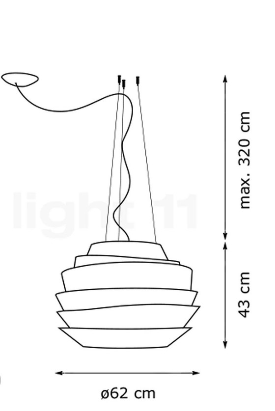 Image 1 of Foscarini Le Soleil Hanglamp Rood