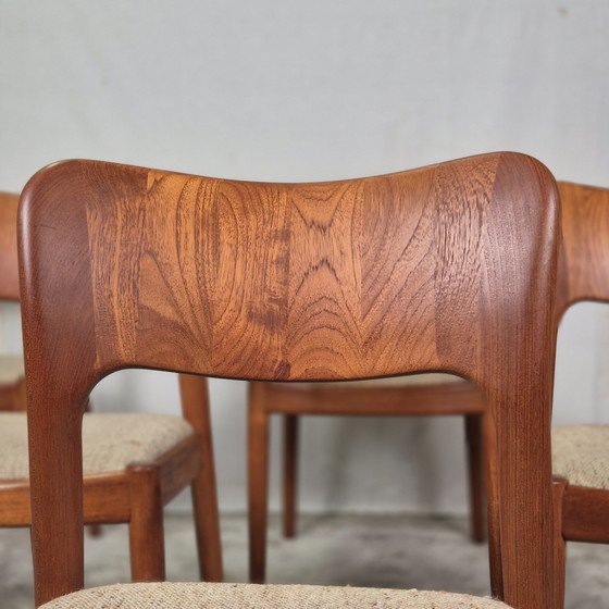 Image 1 of 4x Koefoed, John Mortensen 'Ole' Chairs, Vintage Jaren 60 Eetkamerstoel