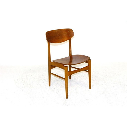 Vintage teakhouten stoel, Zweden 1960