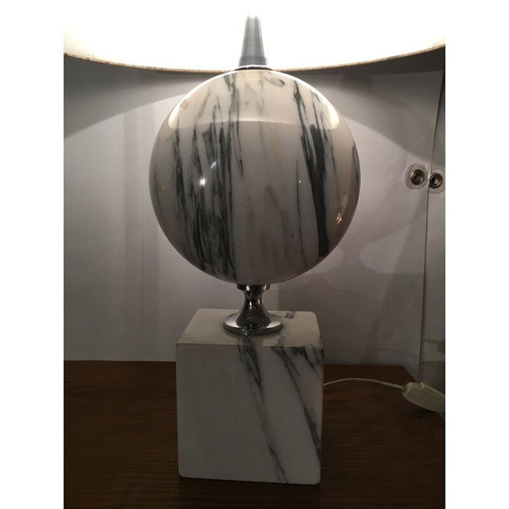 Image 1 of Vintage marmeren kapperslamp 1970