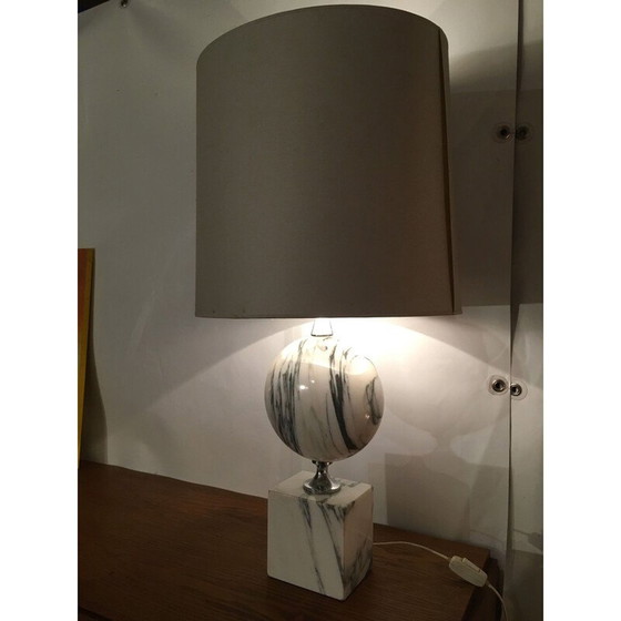 Image 1 of Vintage marmeren kapperslamp 1970