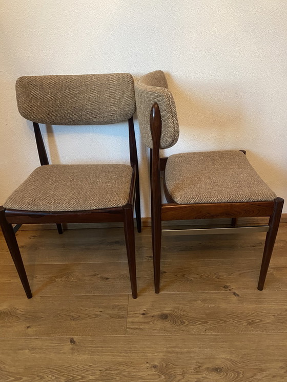 Image 1 of Vintage eettafel met 6x stoelen