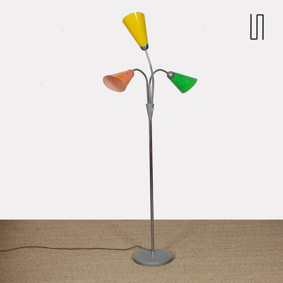 Image 1 of Vintage metalen vloerlamp van Lidokov, 1960