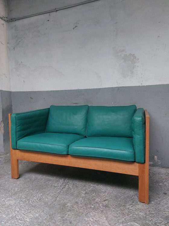 Image 1 of Vintage lederen sofa