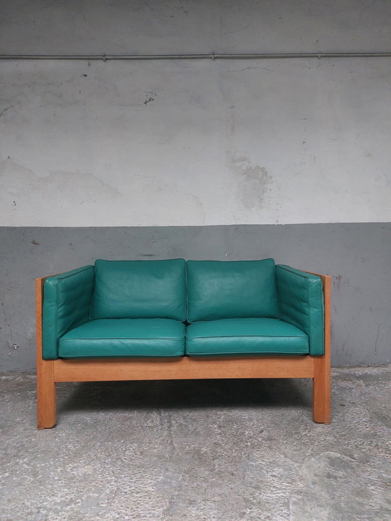 Image 1 of Vintage lederen sofa