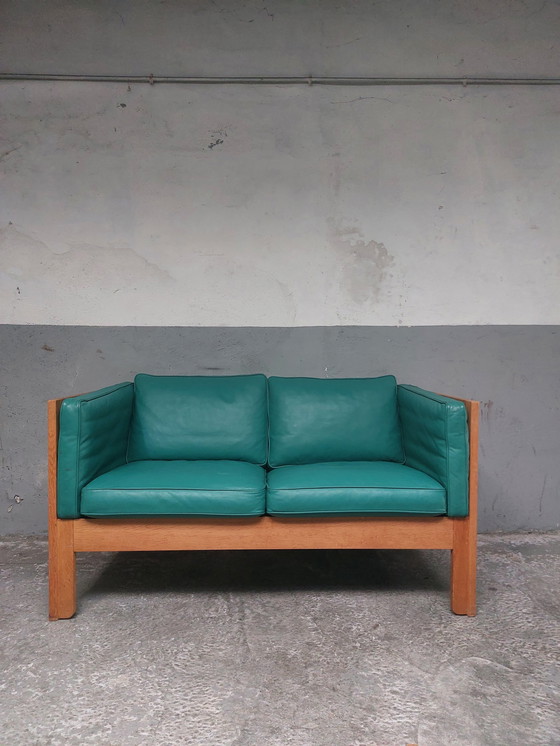 Image 1 of Vintage lederen sofa