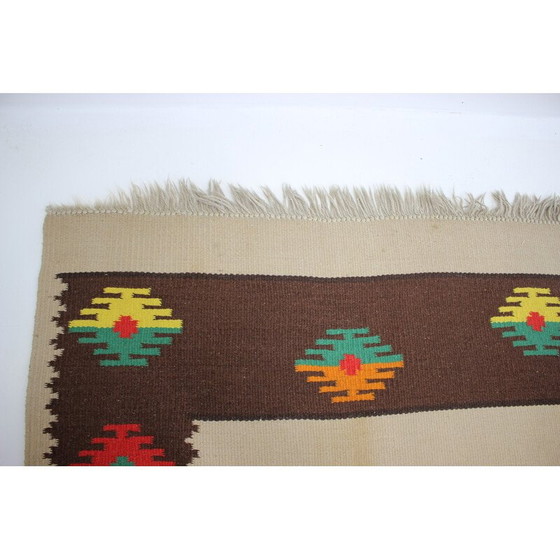 Image 1 of Vintage kelim wol vloerkleed, 1960