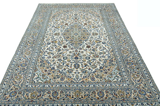 Handgeknoopt Kashan Kurk Oosters Tapijt - 357 X 247