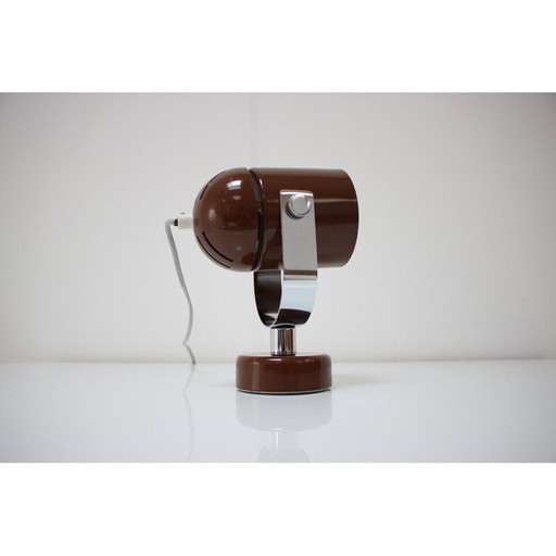 Vintage metalen en chromen wandlamp van Stanislav Indra voor Combi, Tsjecho-Slowakije 1970