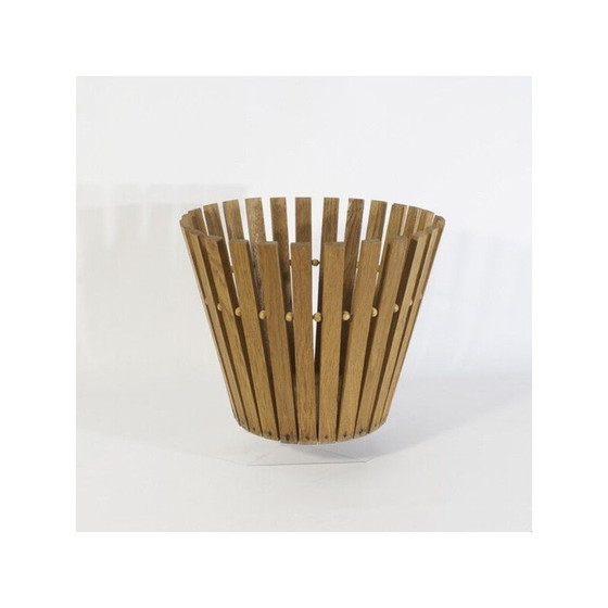 Image 1 of Scandinavische vintage houten mand, 1960