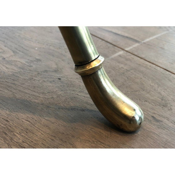 Image 1 of Paar vintage messing tijdschriftenrekken, Frankrijk 1900