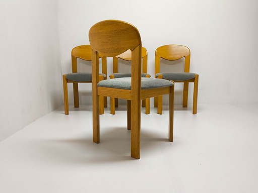 4x Vintage eetkamerstoelen