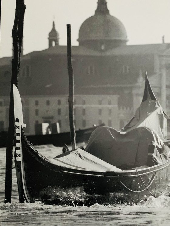 Image 1 of Lithografische Foto Print, "Venice Black and White". Origineel Vintage Posterjaar 1996.