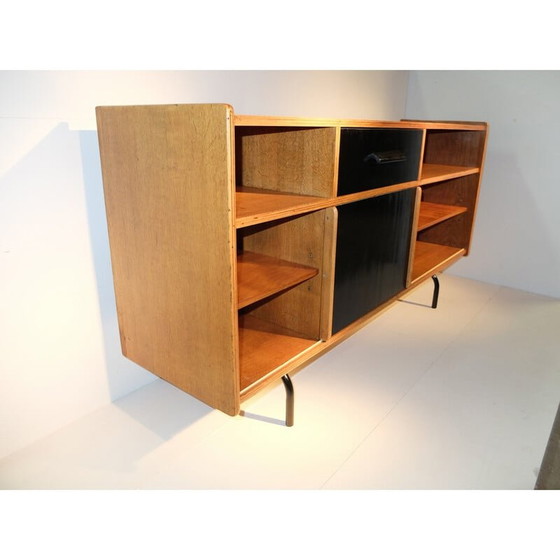 Image 1 of Vintage eikenhouten highboard van Raphael Raffel, 1950